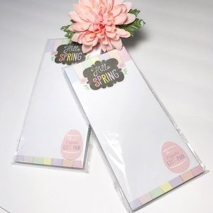 Hello Spring Note Pads Set of Two Magnetic NEW